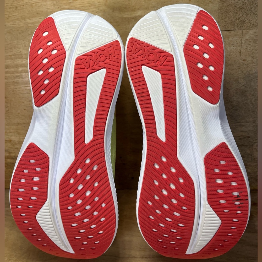 Hoka One One Mach 6 LIGHTWEIGHT Womens Sz 8 Running Shoes Sneakers White Lettuce - Picture 8 of 12